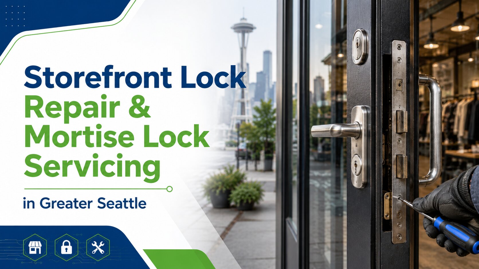 Storefront Lock Repair & Mortise Lock Servicing in Greater Seattle